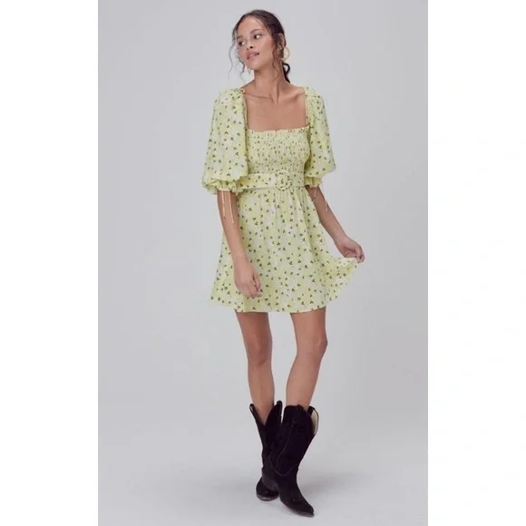 📌 ( Sold ) NWT For Love & Lemons
Chrysanthemum Mini Dress - Picture 2 of 6